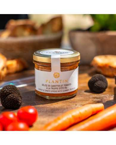 Delizia di carote e pomodori al tartufo estivo 5%, aromatizzata