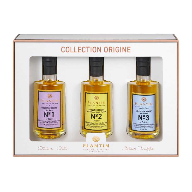 Coffret origine - 3 huiles AOP aromatisées à la truffe noire - 100ml