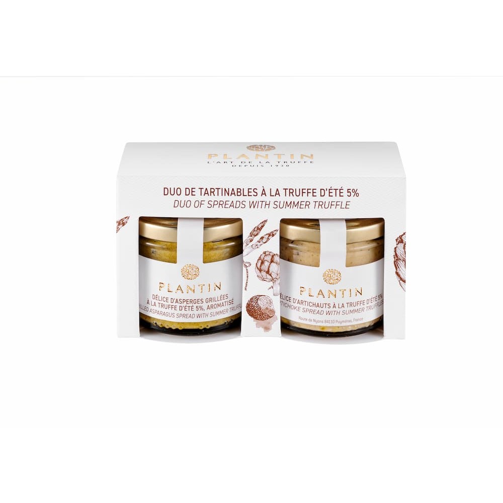 Duo asperges grillées & artichauts à la truffe d'été