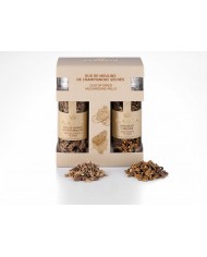 Duo de moulins de champignons séchés