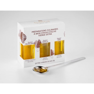 Trio of extra-virgin olive oils